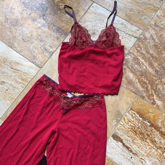 DKNY sexy raspberry/tan soft cotton blend nightie - Picture 2 of 10